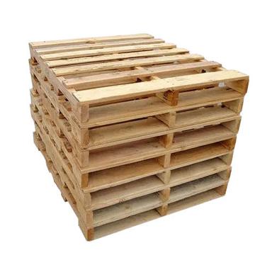 Brown 1200X800X130 Mm 1500 Kg Load Capacity 4-Way Jungle Wood Pallet