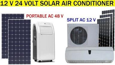 W 12 24 And 48 Volts Portable Split Solar Air Conditioner (Ac)