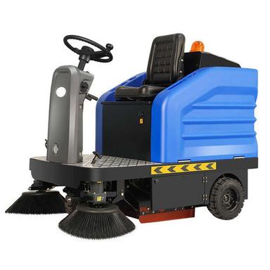 48V Battery Power Ride On Road Street Floor Cleaning Sweeper Machine For Airport Capacity: 100 Liter/Day