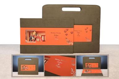 Sturdy Construction Rectangular Wedding Album Bag