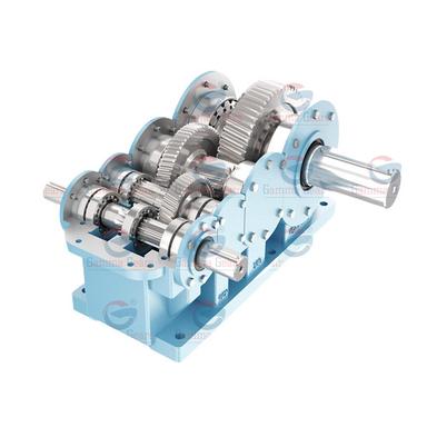 Blue Parallel Helical Gearbox For Heavy Duty Application