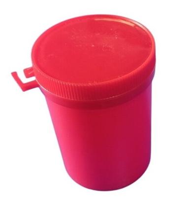 Red Color Round Container