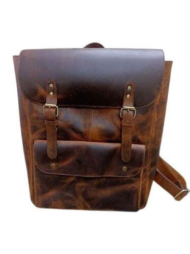 Machine Made Premium Design Leather Backpack