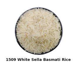 Long Grain 1509 White Sella Basmati Rice - 8.40 MM Size | Rich and Aromatic Flavor, Naturally Aromatic, Fresh Crop Year 2023, 99% Purity