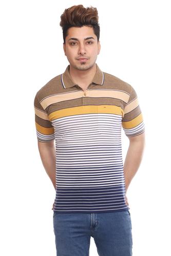 Mens Strip Design T-Shirt Age Group: Adult