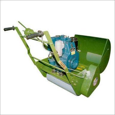 Green And Blue Grass Cutting Machine