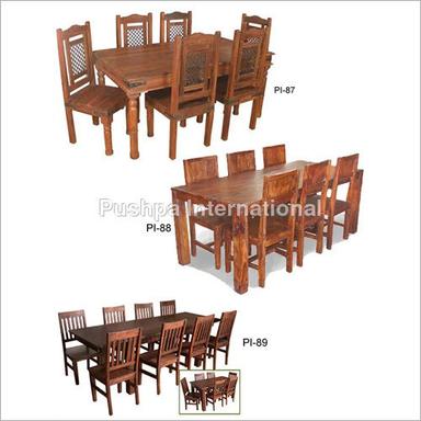 Handmade Wooden Dinning Table Set