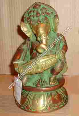 Ganesh Sitting Playing Tabla
