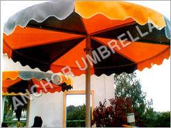Orange And Black Custom Garden Umbrellas