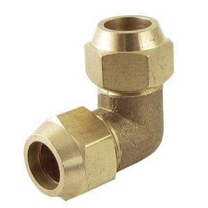 Golden 90 Degree Brass Double End Elbow