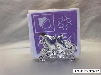 Silver Dolphin Paper Napkin Holder