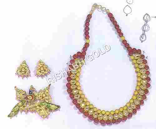 Meena Necklace And Earring Set