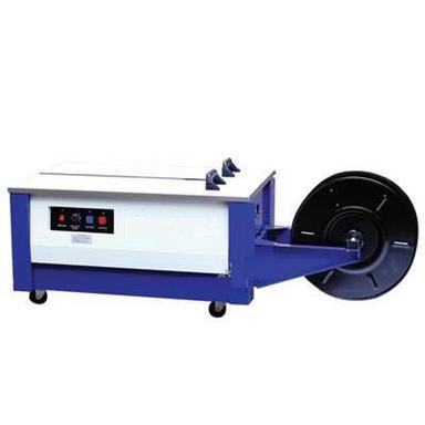 Blue Semi Automatic Strapping Machine Low Disk Type