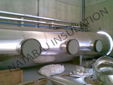 Insulation Of 2 Mtr Dia Pipe - Aluminum Cladding Application: For Industrial Use