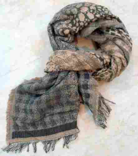 Wool Cotton Acrylic Jacquard Scarves Manufacturers