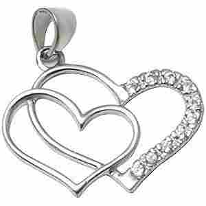 CZ-Heart-Silver-Pendant
