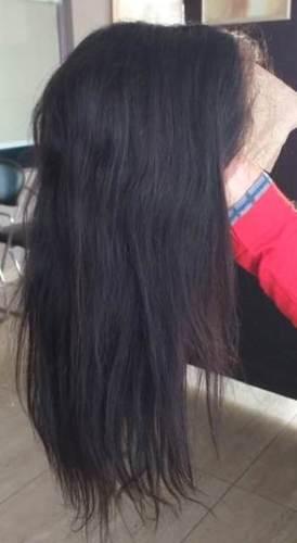 Natural Black Full Lace Straight Human Hair Wig