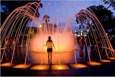 Lighted Outdoor Water Fountain Power Source: Electric