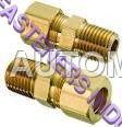 Golden Brass Compression Male Connector