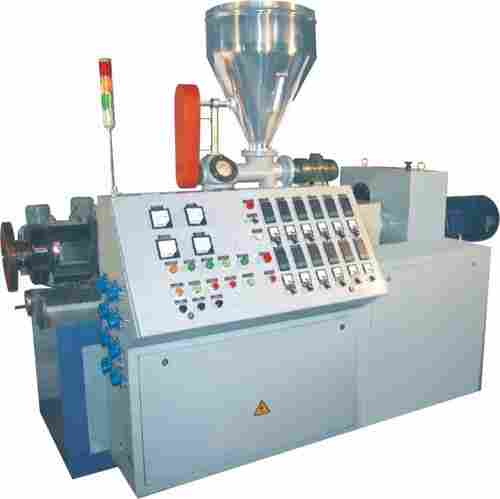 CONICAL TWIN SCREW EXTRUDER FOR PVC TRUNKING PIPE