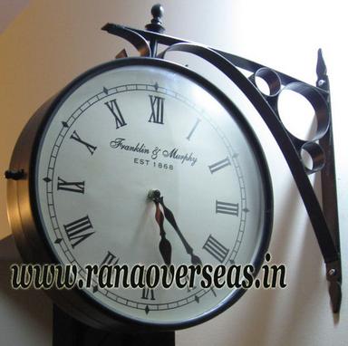 Brown Antique Double Sided Wall Clocks