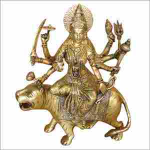 Durga On Lion