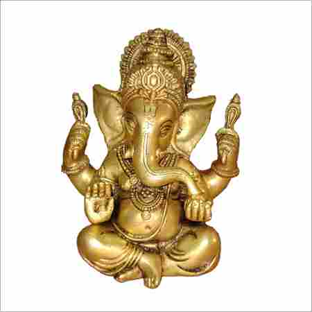 Carved Ganesha Sculpture