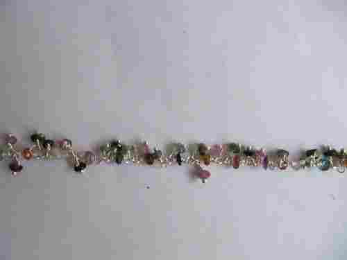 Multi Tourmaline Cluster Beads Chain 