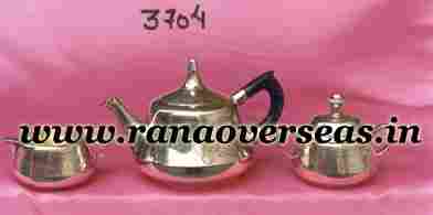 Silver Plated Tea Set with Sugar Pot, Milk Pot  