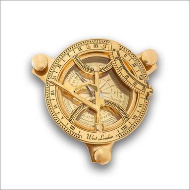 Handmade Nautical Vintage Marine Brass Sundial Compass