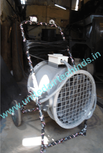 Trolley Type Hot Air Axial Fan Air Volume: Customer To Specify  Ft3/Min (Cfm)