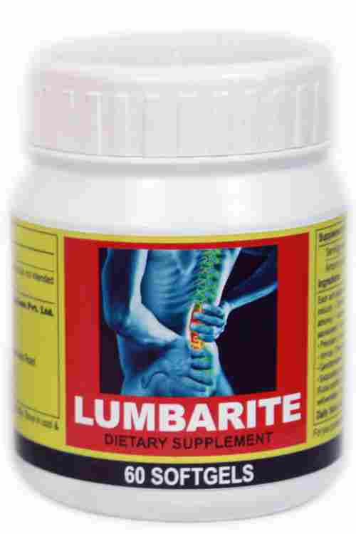 Lumbarite 60 Softgels - for Lumbar Spondylosis, Lumbar Pain & Lower Back Pain