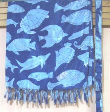 Cotton Fish Printed Pareo Age Group: Adults
