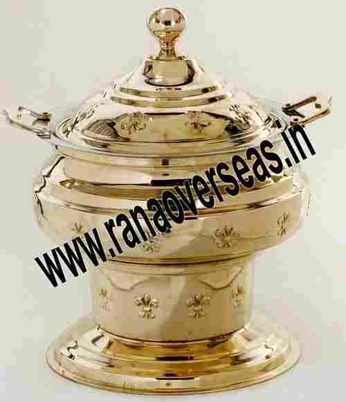 INDIAN BRASS CATERING CHAFING DISH
