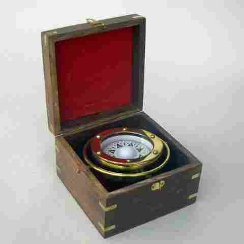 Nautical Brass Gimball Compass