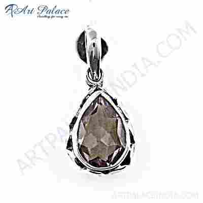 Excellent New Fashionable Amethyst Gemstone Silver Pendant