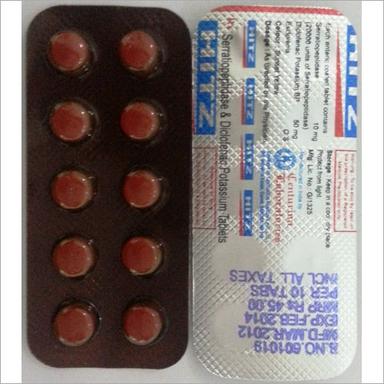 General Medicines Serratiopeptidase And Diclofenac Potassium Tablets