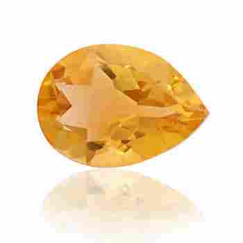 Hot selling jewelry citrine stones, Pear loose Gemstone