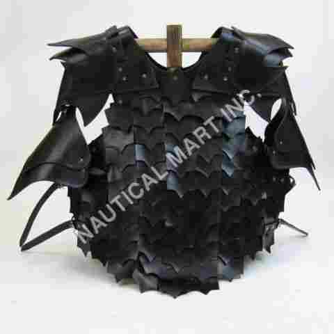 Leather Chest Plate With Arm Guards