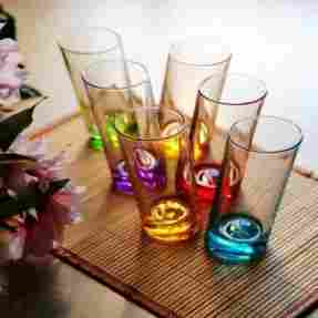 Coloured Crystal Glasses