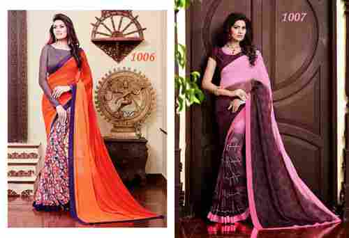 Glittering and Sparkling  Blue Sarees