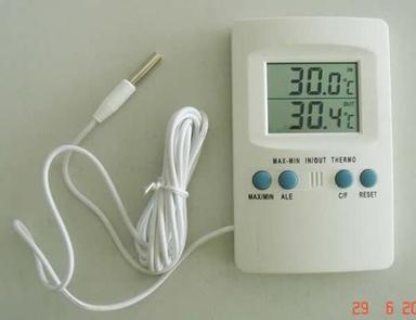 Stainless Steel Digital Indoor / Outdoor Thermometer
