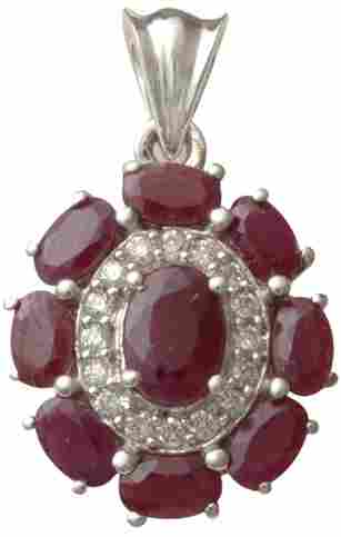 Ruby Jewelry In Silver For Wholesale