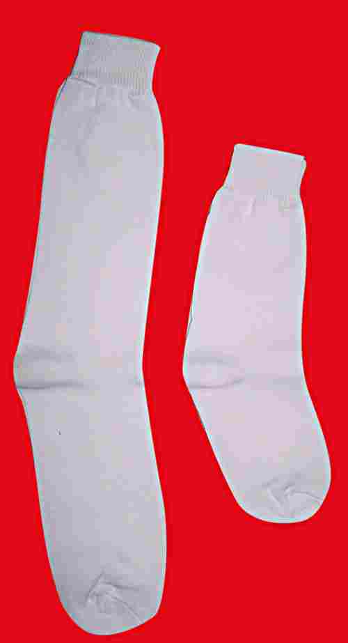 Plain White Cotton Socks