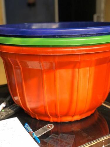 Various Color Coloured Plastic Tubs