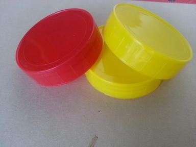 Yellow/Red Plastic Jar Lids
