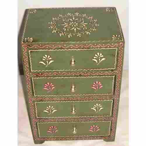 Wooden Painted Four Drawers Chest