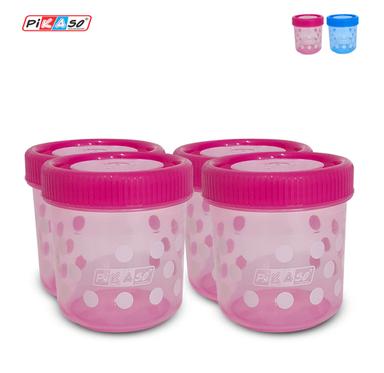 Pink Polka 300 Container (4 Pc Set)