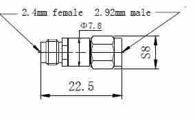 2.4mm(F)-2.92mm(M) Adaptor