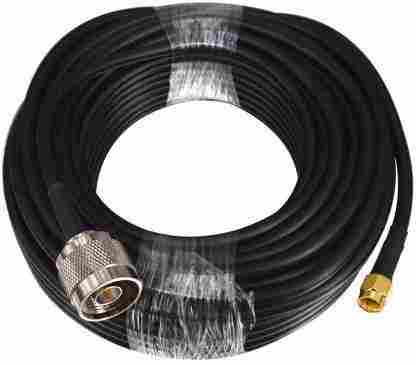 LOW LOSS COAXIAL CABLE N MALE TO SMA MALE  WITH HLF-300 L-10 MTR